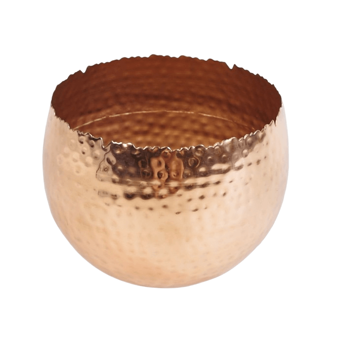 IRON HAMMER FLOWER VASE (COPPER PLATED)